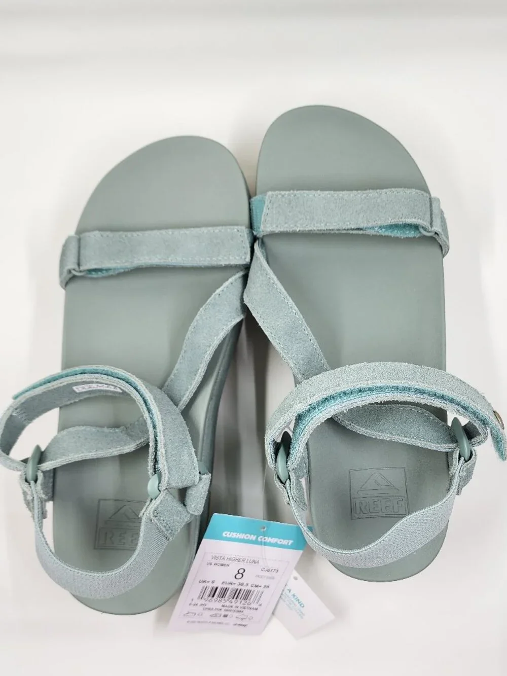 Reef Frosty Suede Vista Higher Luna Size 8